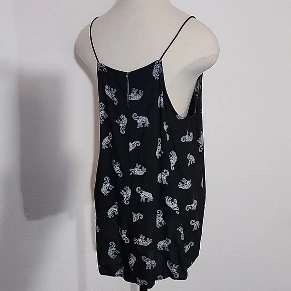 No Boundaries Top Elephants Spaghatti Strap Black Plus Size XXL - Picture 8 of 11